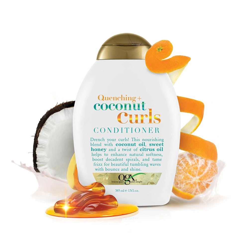 نرم کننده موی فر نارگیل او جی ایکس Nourishing + Coconut Milk Conditioner