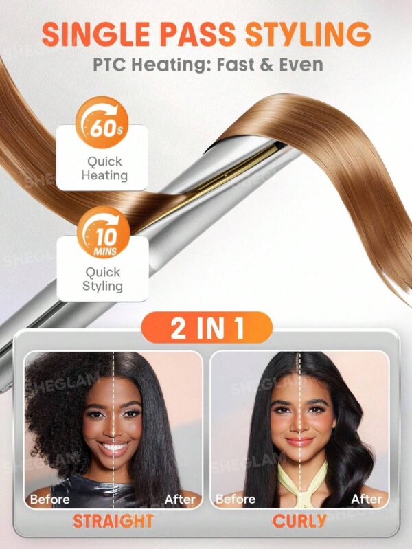 اتو مو دو کاره شیگلم صاف کننده و فرکننده