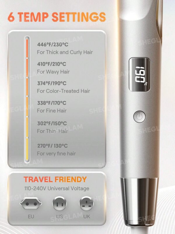 اتو مو دو کاره شیگلم صاف کننده و فرکننده