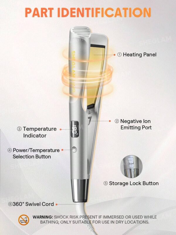 اتو مو دو کاره شیگلم صاف کننده و فرکننده