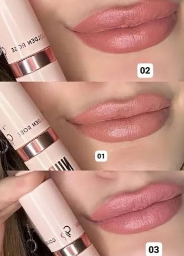 رژلب جامد گلدن رز مات