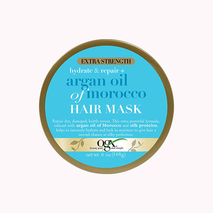 ماسک موی آبرسان و ترمیم کننده روغن آرگان مراکشی او جی ایکس OGX Extra Strength Hydrate & Repair Argan Oil of Morocco Mask
