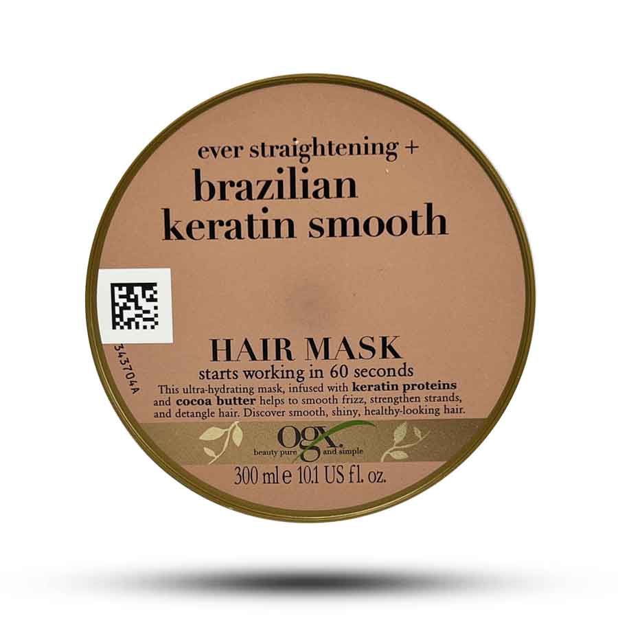 ماسک مو کراتین برزیلی اوجی ایکس صاف کننده OGX Brazilian Kreatin Mask
