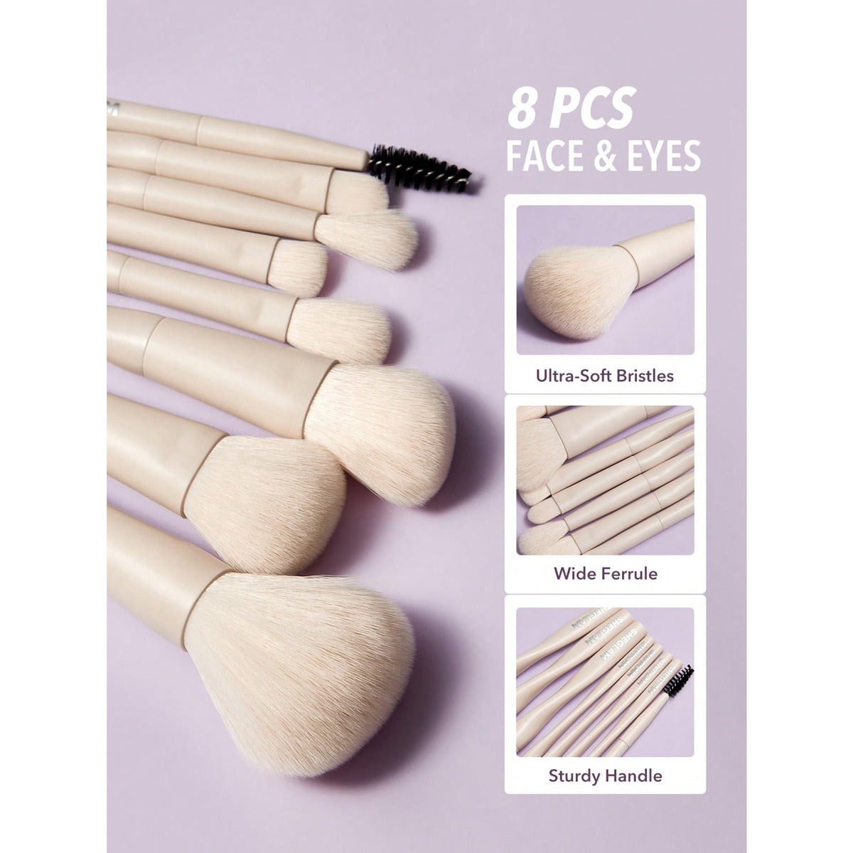 ست براش شیگلم 8 عددی صورت و چشم