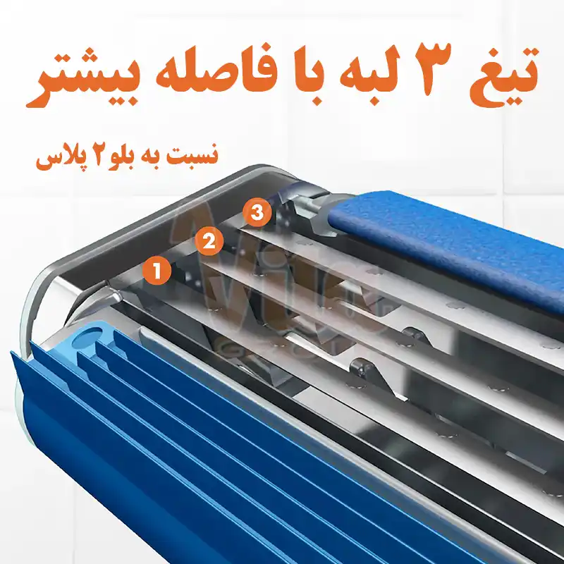 تیغ اصلاح ژیلت بلو 3 بسته 3 عددی