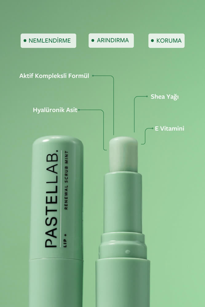 اسکراب بازسازی کننده نعنایی پوست لب پاستل