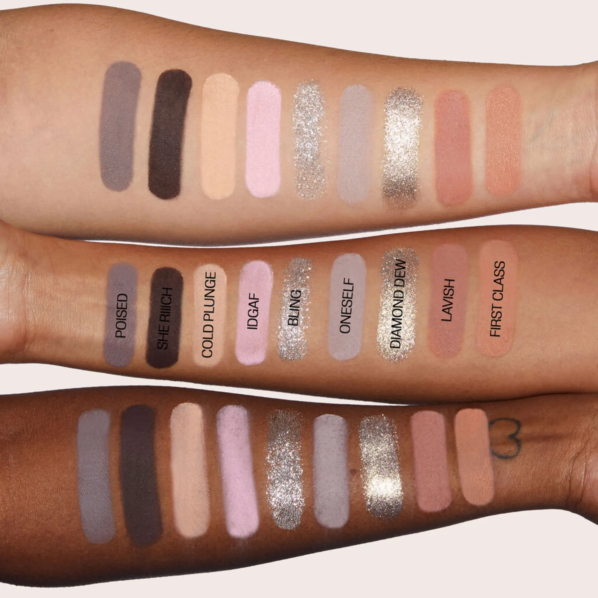 پالت سایه چشم هدی بیوتی مدل ICY NUDE