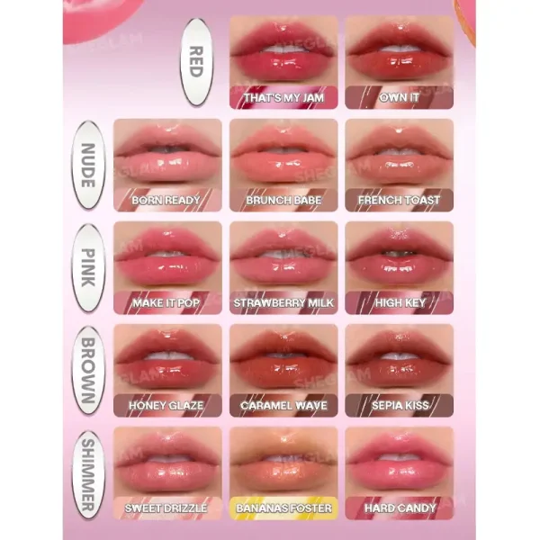 لیپ گلاس شیشه ای شیگلم  مدلGlass Lock Air Gloss