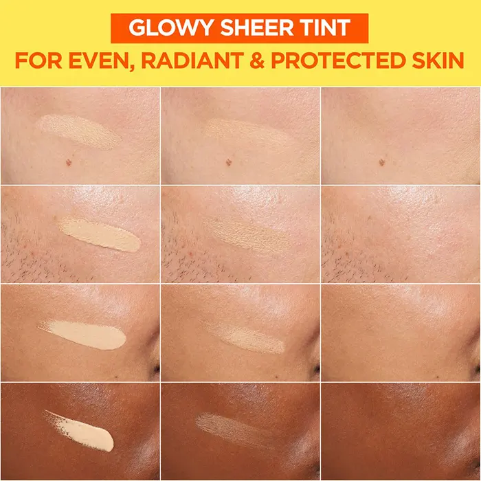 کرم ضد آفتاب و ضد لک رنگی SPF 50 ویتامین C گارنیر