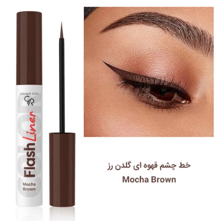 خط چشم گلدن رز رنگی