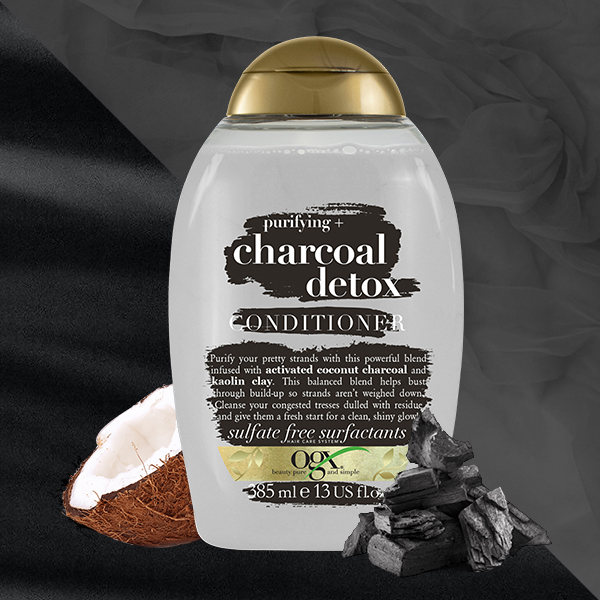 نرم کننده مو زغال سیاه او جی ایکس CHARCOAL DETOX CONDITIONER